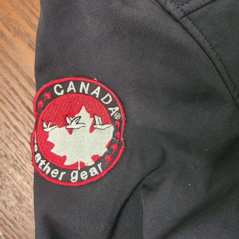 Black Softshell Long Womens Jacket Canada Weathergear - Picture 8 of 12